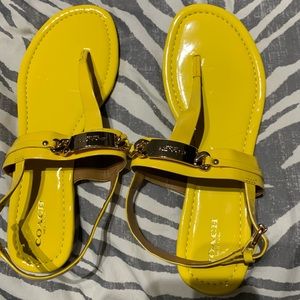 Coach sandals worn 2x.